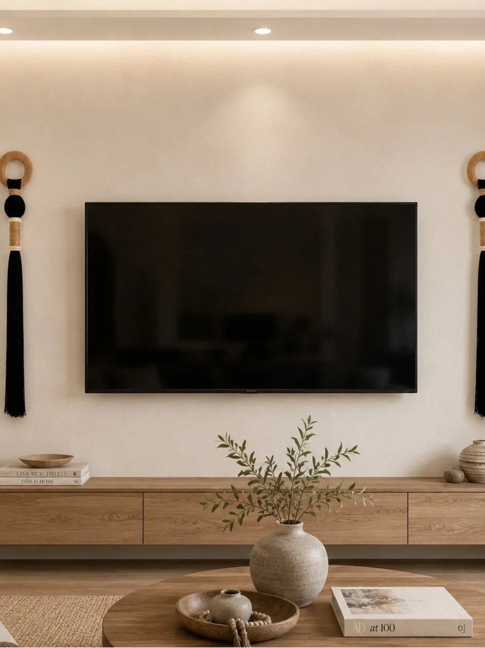 2 pieces Handmade 45” Long ,Boho Wall Hanging Decor , Long Macrame Wall Hanging